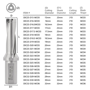 Chất lượng cao 3DC CNC Lathe <span class=keywords><strong>U</strong></span> khoan công cụ Rod WC <span class=keywords><strong>U</strong></span> phun khoan <span class=keywords><strong>bit</strong></span> lỗ nhỏ Tích hợp tại chỗ khoan <span class=keywords><strong>bit</strong></span> - Product Image 2