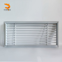 Grilles d'aération modernes en alliage d'aluminium pour systèmes CVC, ventilation d'atelier, entrepôt, sous-sol, conduits en ligne droite, durables