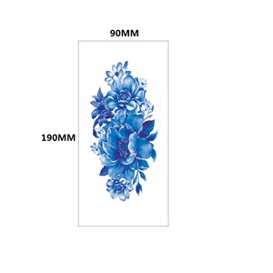 Flor colorida Rose Lotus DIY medio <span class=keywords><strong>brazo</strong></span> niña <span class=keywords><strong>mujer</strong></span> impermeable tatuaje temporal pegatina - Product Image 3