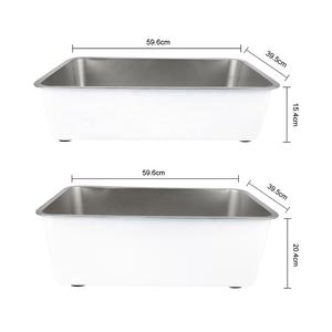 <span class=keywords><strong>Bac</strong></span> <span class=keywords><strong>à</strong></span> litière pour chat en acier inoxydable <span class=keywords><strong>avec</strong></span> <span class=keywords><strong>couvercle</strong></span> en <span class=keywords><strong>plastique</strong></span> anti-odeur SS201 - Product Image 4