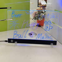 Tableau de dessin lumineux 2025LED, 7 couleurs, tableau de messages d'écriture manuscrite, effaçable, bricolage, acrylique, écriture, panneau publicitaire, boîte à lumière