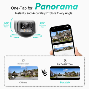 Botslab Outdoor Pan/Tilt <b>Camera</b> Pro W311 3MP 2K HD Night Vision Motion Detection Memory Card Cloud Tuya App IP66 Weatherproof - Product Image 2