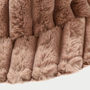 Japanese Design Art Retro Stripe Fall Winter Outdoor Warm Plush Fisherman Plush Faux Fur Furry Bucket <b>Hats</b> - Product Image 4