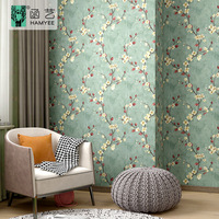 Wallpaper PVC Motif Bunga Gaya Cina Perekat Sendiri Langsung dari Pabrik WBX Model 9001-9086 untuk Renovasi Kamar Sewa, Asrama, dan Lemari
