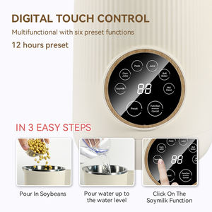 600ML Mini <span class=keywords><strong>cuiseur</strong></span> à <span class=keywords><strong>soupe</strong></span> mélangeur chauffant Machine à soja lait de soja à base d'usine de lait de noix de vagan fabricant automatique de lait de soja - Product Image 3