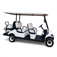 Voiture de golf électrique 6 places en gros d'usine chinoise, buggy de golf certifié CE, batterie au lithium/acide-plomb, 30 km/h, prix bas et abordable
