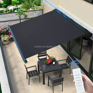 ظلال بكرة أتوماتيكية حديثة ذكية للأماكن الخارجية تعمل بمحرك قابلة للسير على السقف المعدني ، شرائح العريشة ، ستائر أفقية داخلية - Product Image 2