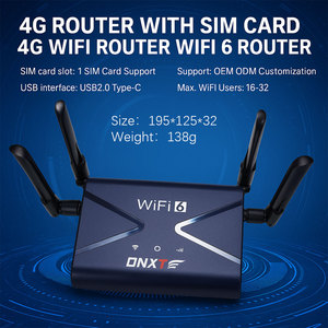 เราเตอร์4G พร้อมซิมการ์ด4G เราเตอร์ WiFi 6โมเด็ม WiFi ซิมการ์ด USB2.0 Type-C WAN/LAN 4-Fold เสาอากาศ dnxt CPE907 - Product Image 2
