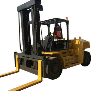 Used 16t Diesel Komatsu FD160 Forklift with Hydraulic <b>Side</b> Shifter Two Stage Mast Solid Tire-Fwd Drive for Sale - Product Image 1