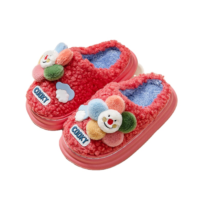 20PCS Casual Shoes Wholesale Slippers Winter Wool Furry Plush Indoor Outdoor Kids Slippers for Women's Mens's Slides