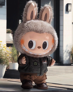 Original for labubu Big Dolls 38cm Latte Toys PVC Plush Toys Mystery Boxes Walk by Fortune - Product Image 5