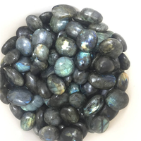 Grosir kristal alami dipoles diukir Labradorite batu palem batu permata Model terukir biru kedip untuk dekorasi