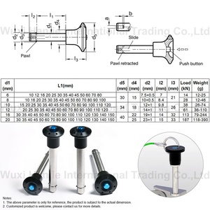 Bán Trực Tiếp Từ Nhà Máy Chốt Khóa Tròn Tay Cầm Nút Tháo Nhanh Tay Cầm SS04 SS316 - Product Image 2