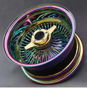 Jantes à rayons multibranches chromées électroplaquées couleur arc-en-ciel TA Custom Deep Concave, <span class=keywords><strong>13</strong></span>-22 pouces, pour voitures particulières, en promotion - Product Image 4