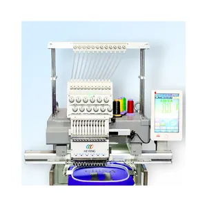 Factory sale Hefeng Single Head Compact Embroidery Machine for T-Shirt/Caps/Garment/Shoes