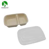 Boîte de pâte à emporter, pièces, en Fiber jetable, pâtes alimentaires, nouilles, à emporter, micro-ondes