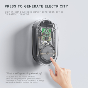 Nhà mới không dây chuông cửa 60 nhạc chuông điều khiển từ xa tự Tạo điện không thấm nước ngoài trời Vườn cửa chuông cắm điện - Product Image 2