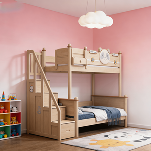 Cama Infantil de Alta Relación Calidad-Precio, Literas con Personajes de Dibujos Animados, Fácil Acceso, Literas para Niños - Product Image 4