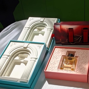 Thân Thiện Với Môi Phân Hủy Sinh Học Tái Chế Giấy Bột Giấy Đúc Cứng Nhắc Hộp Matt Cán Miếng Bọt Biển Lót Tùy Chỉnh Bao Bì Cho Mỹ Phẩm - Product Image 3