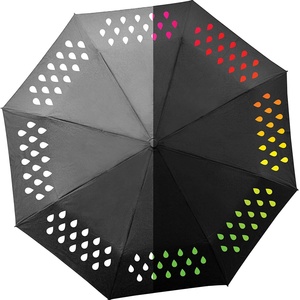 Paraguas Mágico Divertido que Cambia de Color con Agua, Impresión de 3 Pliegues para Niños - Product Image 1