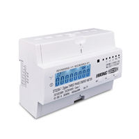 TOMZN 80A Passerelle Zigbee Triphasée Tuya sur Rail DIN, Compteur d'Énergie Intelligent WIFI avec Minuteur et Moniteur kWh, Wattmètre 3*120V 3*230V