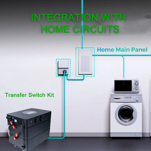 Lifepo4 Năng Lượng Lưu Trữ Cung Cấp Điện 48V 230V Tinh Khiết Sin Sóng Đầu Ra 10.4 Kwh Hệ Thống Cho Nhà Sao Lưu Năng Lượng Mặt Trời Máy Phát Điện 5000W - Product Image 3
