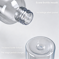 Flacon pulvérisateur vide rechargeable en PET avec gâchette, 250 ml/8,4 oz, 100 ml/3,4 oz, pour brume fine, idéal pour sérum de soin de la peau et salon de coiffure