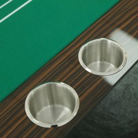 Table de jeu de roulette de luxe moderne BBY, armoire en bois massif, garniture métallique, divertissement personnalisé pour clubs, hôtels, lieux de divertissement, 6-8 joueurs