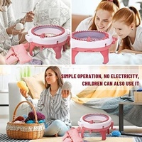 Machine à tricoter DIY 48 aiguilles à cylindre étoilé pour enfants, fournitures de couture avec jouets en laine