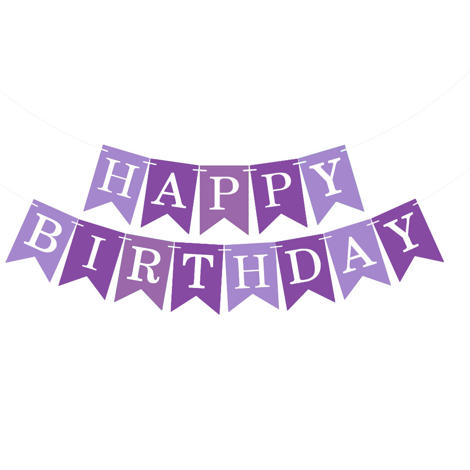 Lettre blanche violet foncé