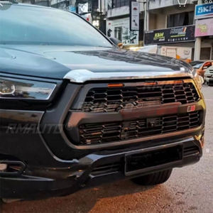 <b>For</b> Toyota Hilux REVO 2021-2023 GR Style Car LED Bumper <b>Grill</b> Decorative Racing Grille Body Kit Front Bumper <b>Grill</b> Exterior - Product Image 4
