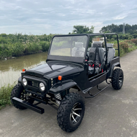 Fabricant professionnel fournissant des Jeeps tout-terrain 350cc, vente en gros de 4x4 fabriqués en Chine, Jeep tout-terrain à quatre roues avec toit, Go Kart