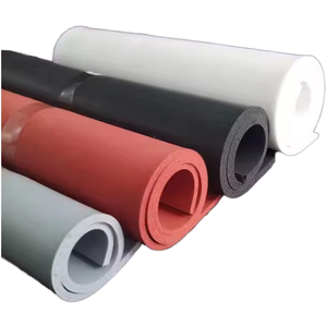 Haute densité <span class=keywords><strong>1mm</strong></span>-6mm ignifuge haute température gris rouge éponge Silicone <span class=keywords><strong>caoutchouc</strong></span> mousse <span class=keywords><strong>feuille</strong></span> rouleau pour presse à chaud Machine avion - Product Image 3