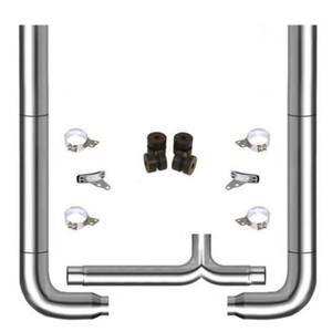 Kit di scarico in acciaio inossidabile da 8 pollici per Kenworth Peterbilt - Product Image 1