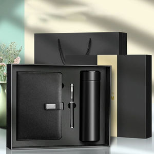 Nuovo Set Regalo Aziendale di Lusso Verde Scuro 2026 Personalizzabile con Taccuino, Tumbler e Penna per Riunioni Annuali e Regali Clienti - Product Image 2