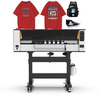 Imprimante numérique DTF à jet d'encre pigmentée blanche de 30 cm de large pour l'impression sur t-shirts, cuir et tubes