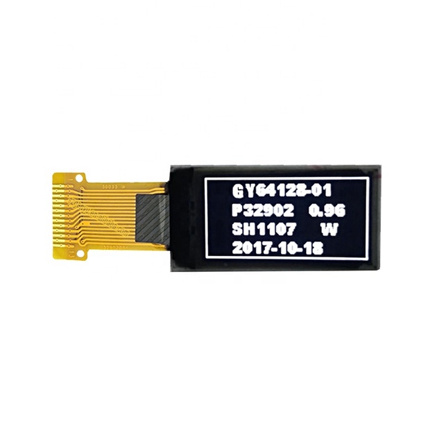 Monochrome White Light 0.96 Inch OLED Display 64x128 Transparent Oled Screen Made in China