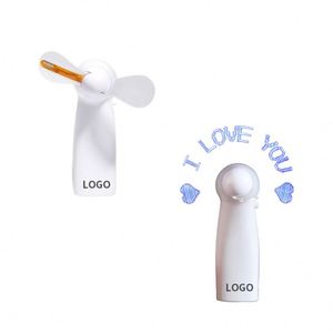 Ventilador LED Mini Personalizado con Luz Intermitente, Regalos Promocionales Portátiles, Ventilador de Mano con Mensaje LED y Logotipo - Product Image 2