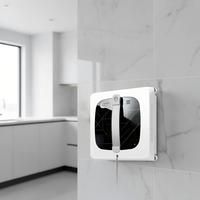 Robot Limpiacristales Eléctrico PORITOU, Totalmente Automático, Anticaídas, Controlado por Aplicación, Función de Lavado en Húmedo y Frotado, Elimina el Agua y la Suciedad del Vidrio