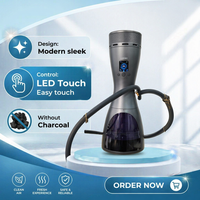 Chicha électrique portable à écran tactile LED, chauffage électrique, batterie haute capacité, sans charbon de bois, sans fumée, ensemble complet