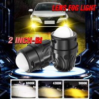 Projecteur LED universel F2A 80W, lentille tricolore, feu antibrouillard, nouveaux feux de conduite auxiliaires LED et projecteurs LED pour voitures