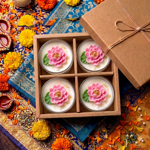 Personalized Box & Label Handmade Lotus Glass Soy Wax Art <b>Candle</b>-Luxury Home Decor <b>Gift</b> Long-lasting Scented <b>Candles</b> Sunflower - Product Image 1