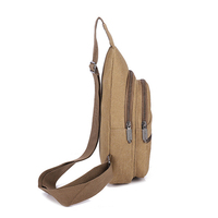 Sac de Poitrine en Toile Personnalisé pour Homme, Style Vintage, Sac Bandoulière Croisé Tendance, Sac à Épaule Décontracté Simple – Collection 2026, Vente Flash