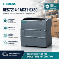 Module PLC Siemens 6ES7214-1AG31-0XB0 CPU 1214C S7-1200 d'origine, alimentation pour automatisation industrielle
