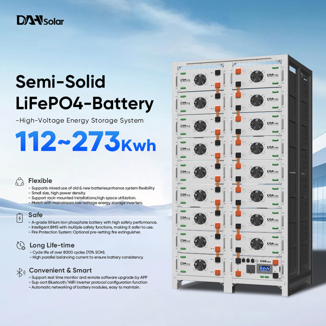 DAH Premium Commercial Grade 51.2V 5-17 Packs OTA Remote Upgrade Plug-and-play 5min Setup High Voltage ESS BESS LiFePO4 Battery