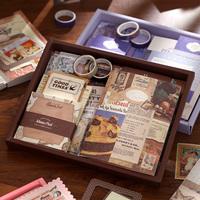 Simno - Juego de 155 Piezas de Papel para Scrapbooking, Material Vintage, Manualidades, Kit de Arte Decorativo