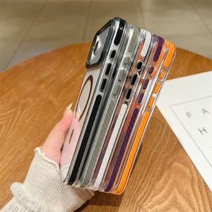 Fundas de Lujo para Teléfono Móvil 2024, Magnéticas, de TPU y Acrílico, Transparentes, Nuevo Diseño, Accesorio, Cubierta para PC, para iPhone 16 17 Pro Max, Tendencia - Product Image 4