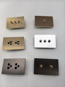 High End New Arrival Best Price Aluminum 118 US Standard Wall <b>Light</b> 1/2/3 Toggle Switch and <b>Socket</b> - Product Image 6