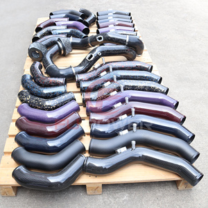 M3 F80 M4 F82 F83 khô sợi Carbon phía trước gắn kết lượng với bộ lọc không khí màu xanh - Product Image 6