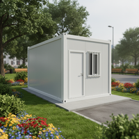 Maison conteneur portable et extensible, design contemporain, panneaux sandwich épais et respirants, idéale pour villa, hôtel ou salles d'activités